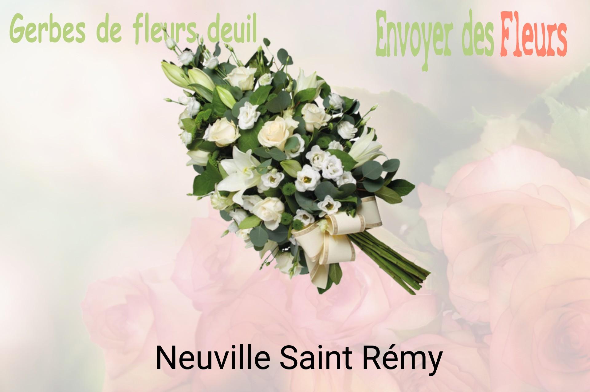 Gerbe de fleurs de deuil livrée à Neuville-Saint-Rémy